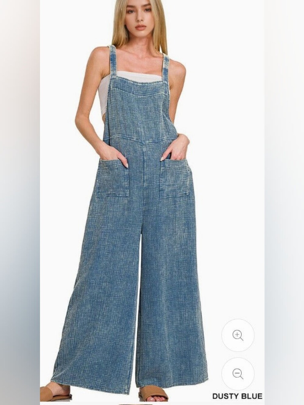 Zenana Gauze Overalls